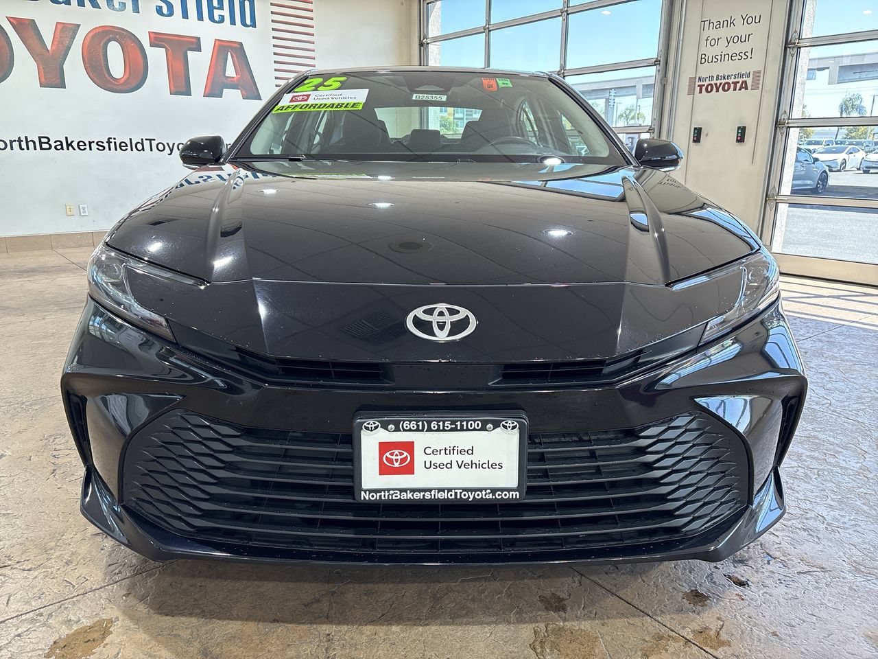 Certified Used 2025 Midnight Black Metallic Toyota LE image 5