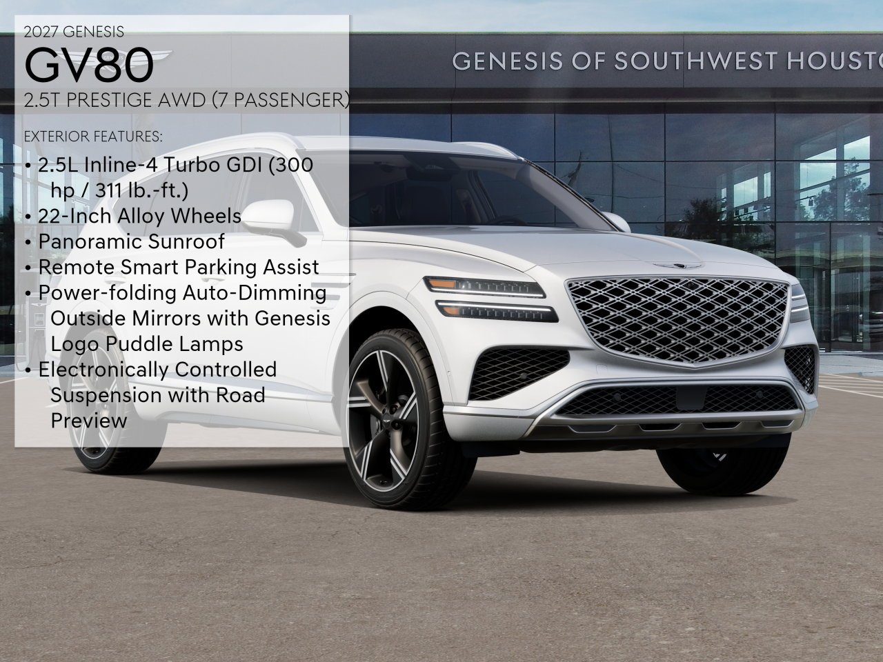 New 2027 Alta White Genesis 2.5T PRESTIGE image 3