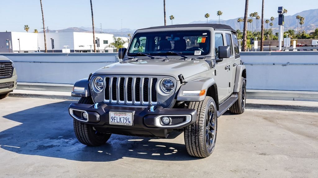 Used 2023 Gray Clearcoat Jeep Sahara 4xe image 4