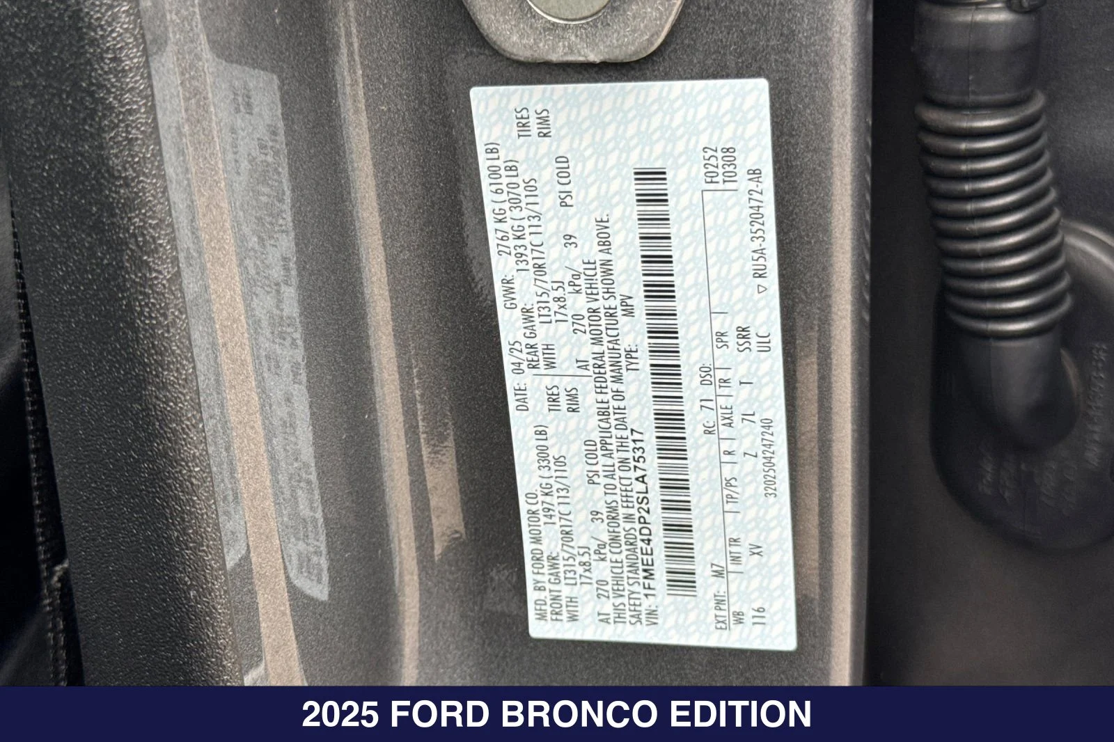Used 2025 Carbonized Gray Metallic Ford Heritage Edition Certified Pre-Owned image 32