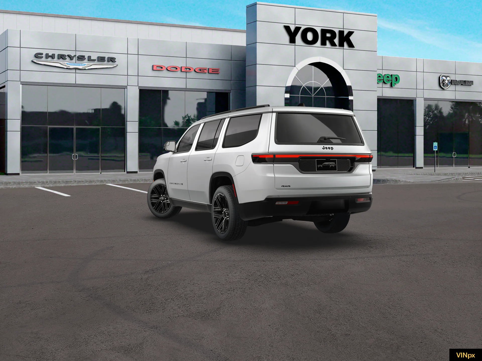 New 2026 Bright White Clear-Coat Exterior Paint Jeep Grand Wagoneer image 17