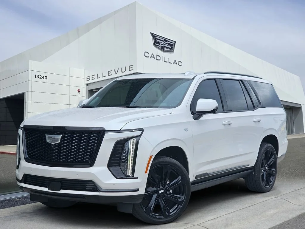 Certified Used 2025 Crystal White Tricoat Cadillac Sport Platinum image 1