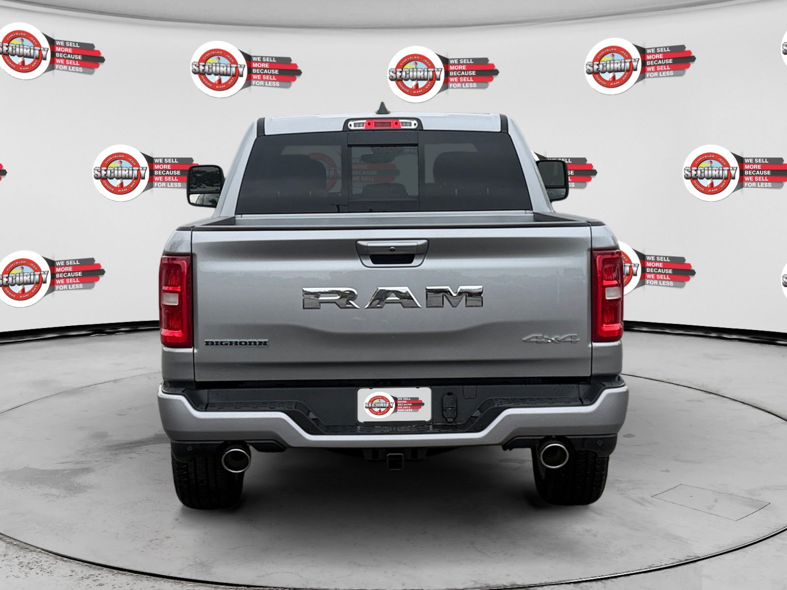 New 2026 Billet Silver Metallic Clear-Coat Exterior Paint RAM Big Horn 4x4 Crew Cab 5