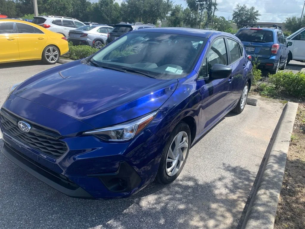 Used 2024 Blue Subaru Base image 2