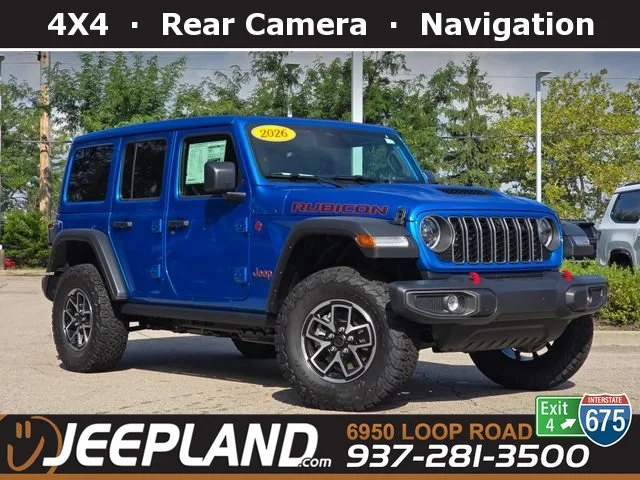 New 2026 Hydro Blue Pearl Coat Jeep Rubicon image 1
