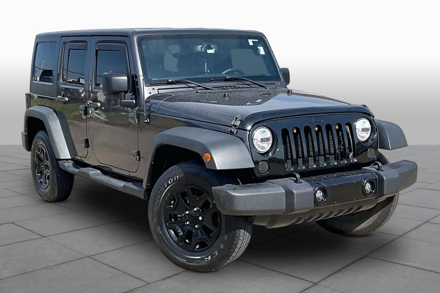 Used 2017 Granite Crystal Metallic Clearcoat Jeep Willys Wheeler image 3