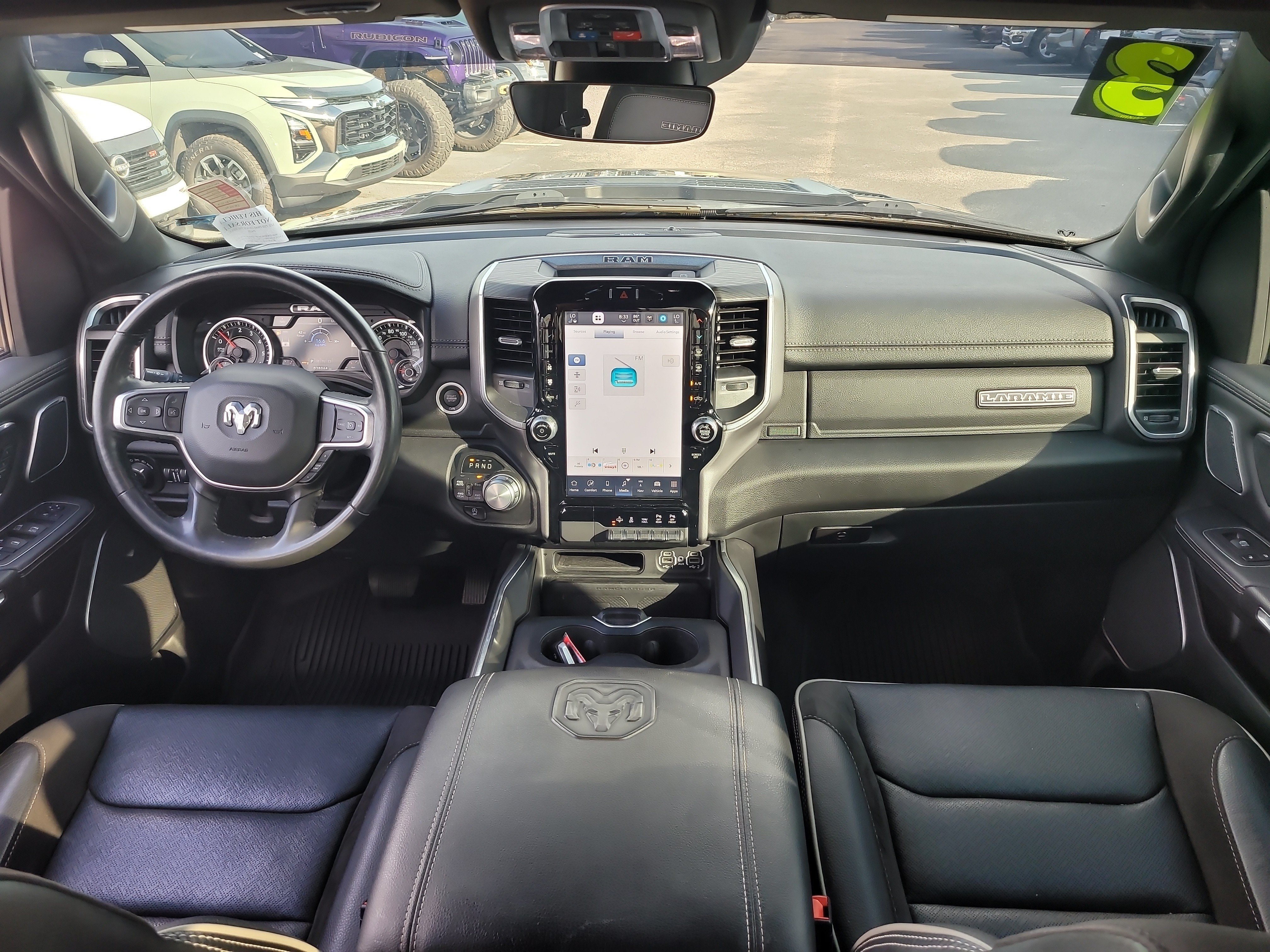 Used 2023 Diamond Black Crystal Pearlcoat Ram Laramie image 15