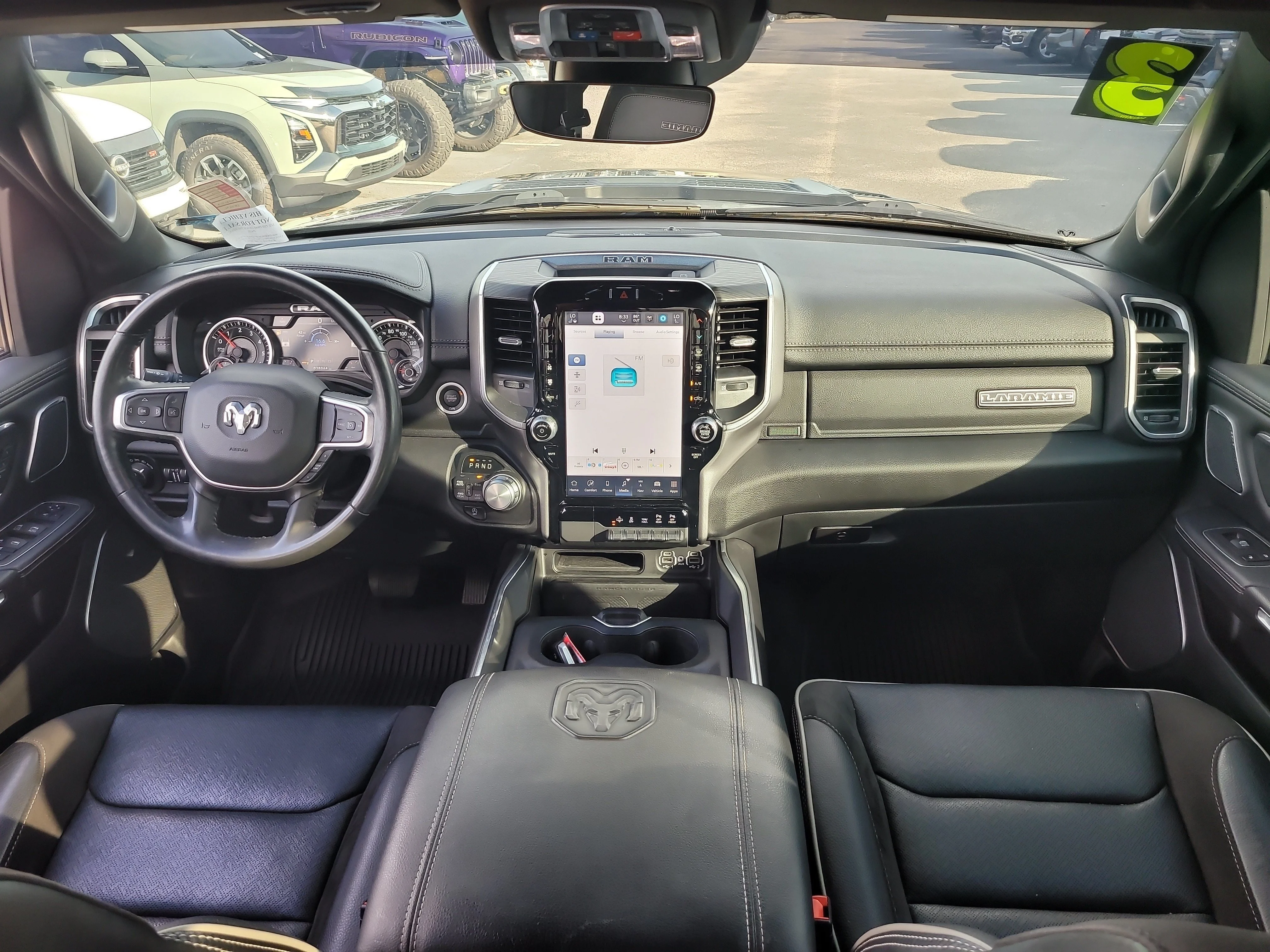 Used 2023 Diamond Black Crystal Pearlcoat Ram Laramie image 15