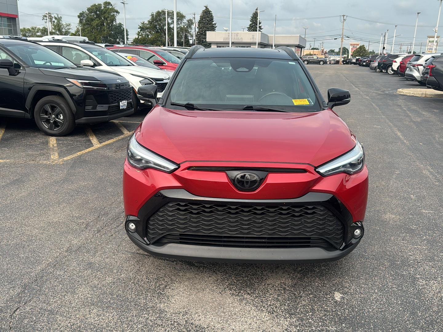 Used 2023 Barcelona Red Metallic w/Jet Black Roof Toyota Hybrid XSE image 2