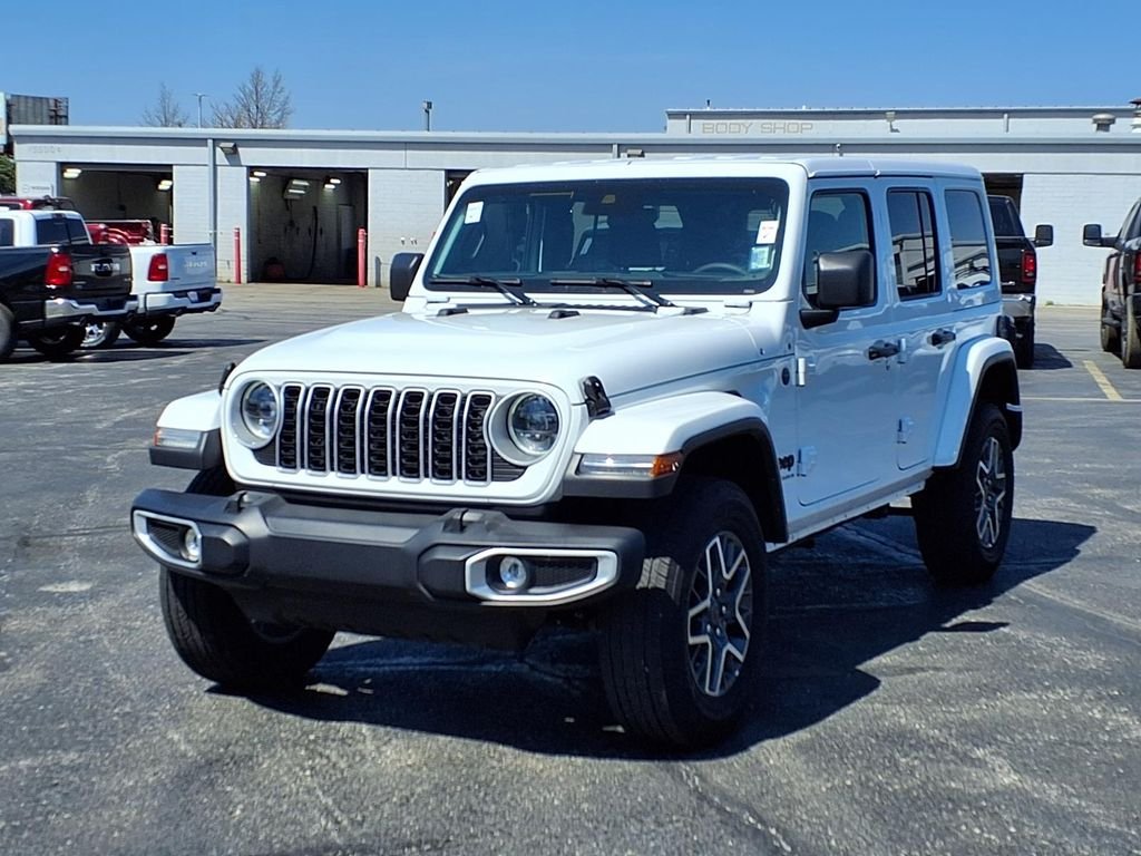 Used 2025 Jeep Wrangler 4-Door Sahara with VIN 1C4PJXEN9SW538320 for sale in Kansas City