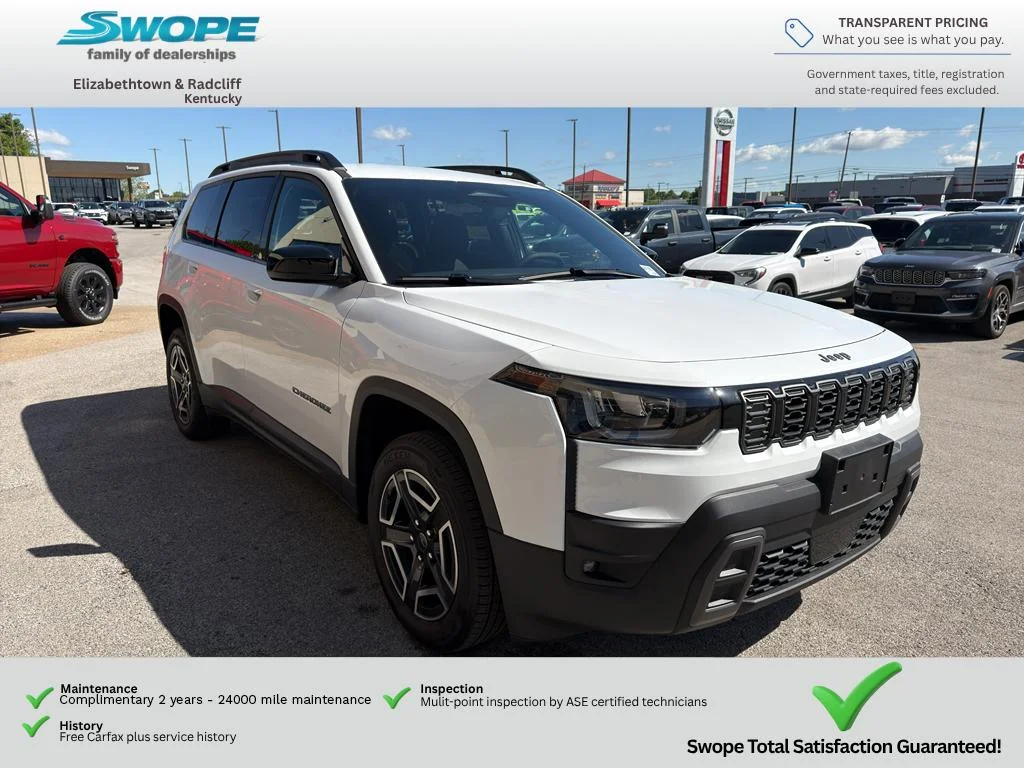 New 2026 Bright White Clear-Coat Exterior Paint Jeep Laredo image 7