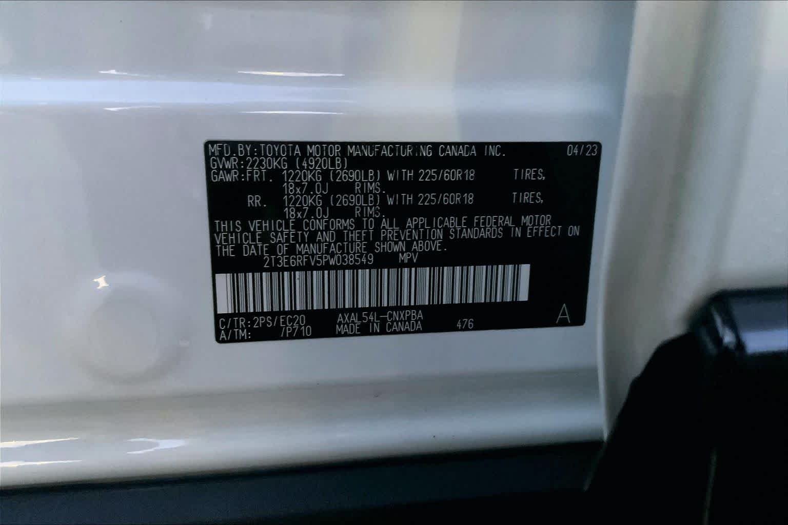 Used 2023 Wind Chill Pearl/Midnight Black Metallic Toyota Hybrid XSE image 31