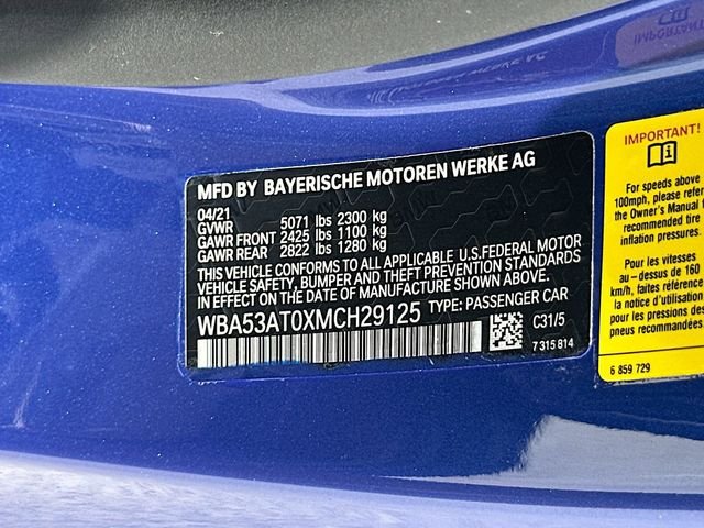 Used 2021 Blue BMW M440i image 34