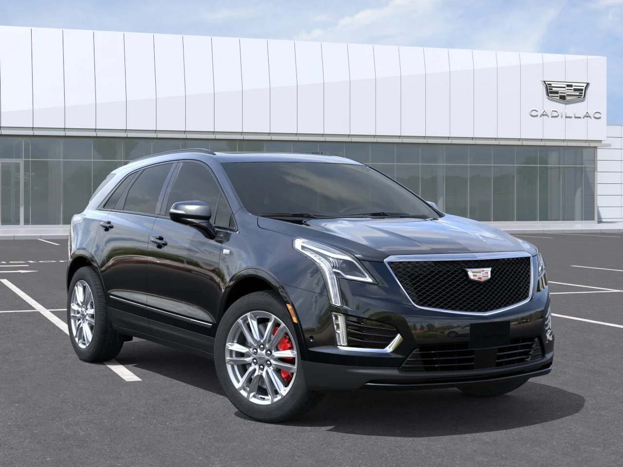 New 2026 Stellar Black Metallic Cadillac AWD Sport image 7