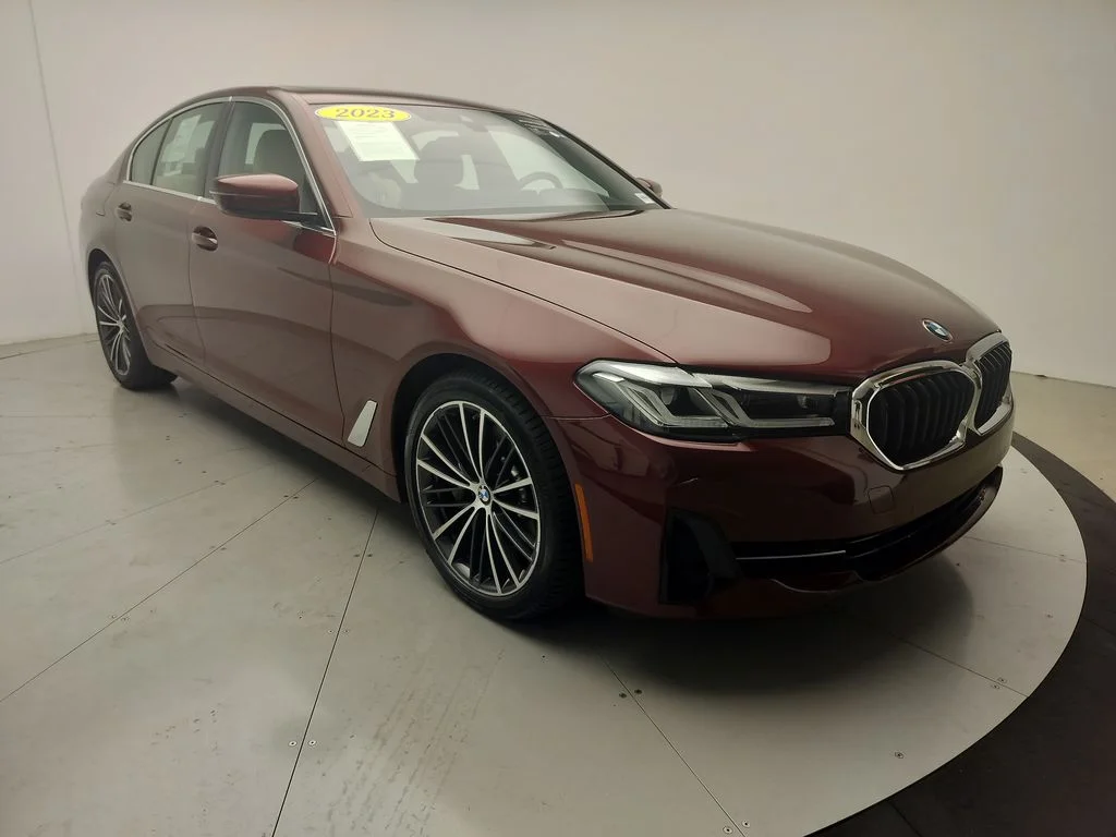 Certified Used 2023 Red BMW 530i image 2