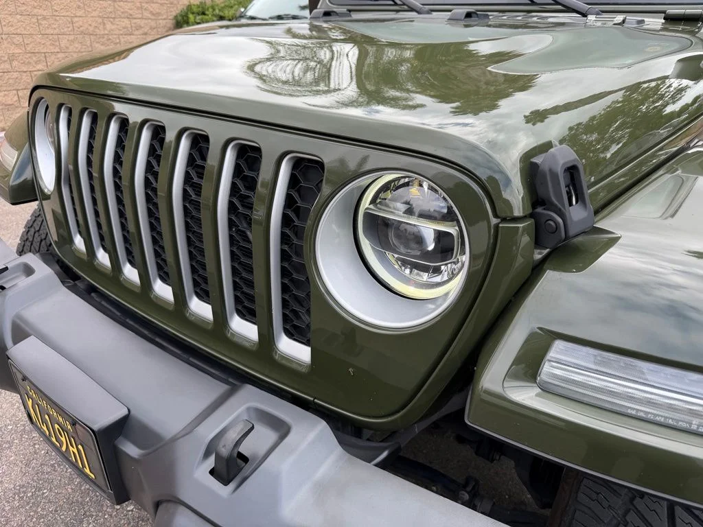 Used 2021 Green Jeep Unlimited Sahara 4xe image 4
