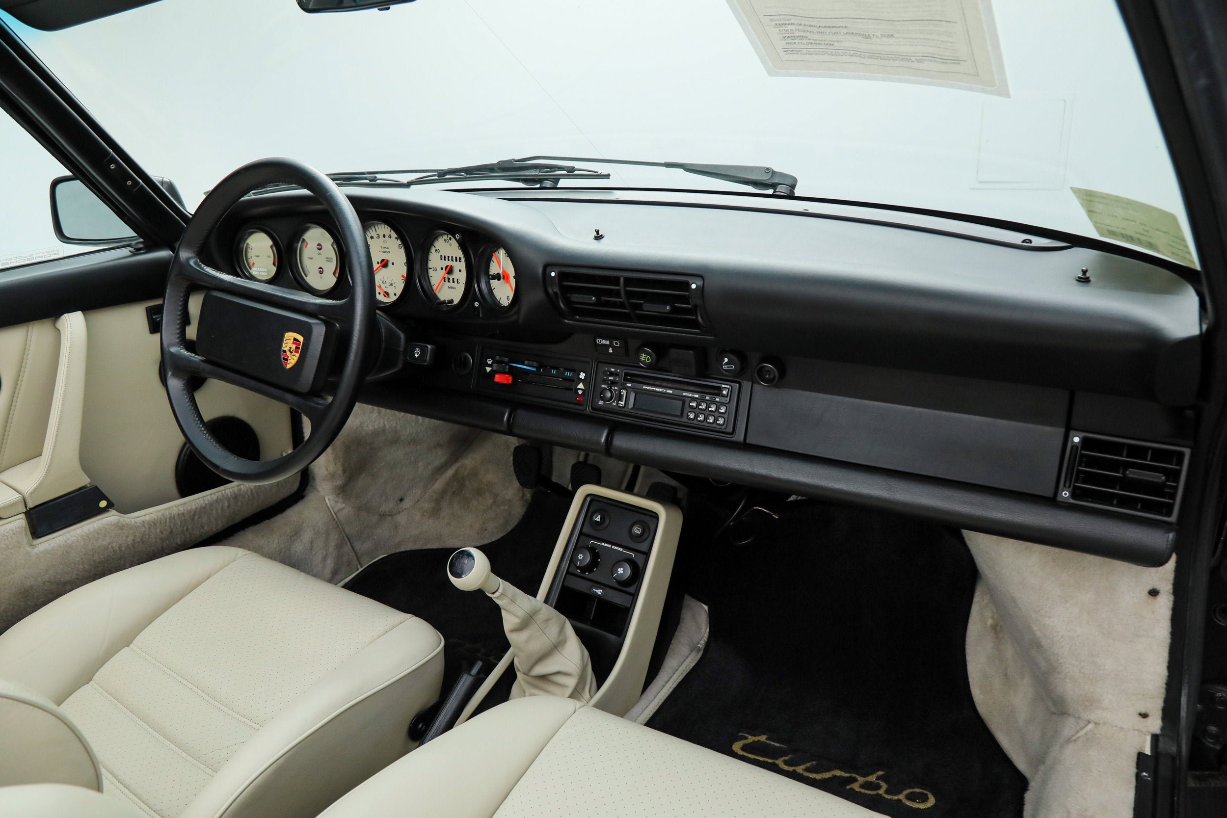 Used 1989 Black Porsche Turbo Cabriolet Slantnose image 39