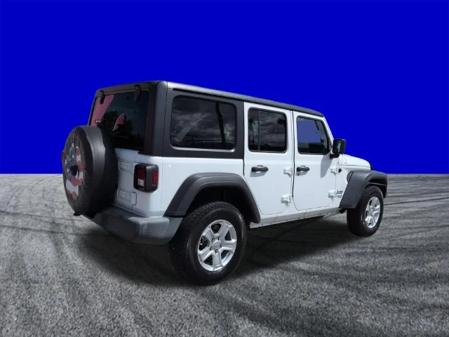 Certified Used 2021 Bright White Clearcoat Jeep Unlimited Sport S image 4