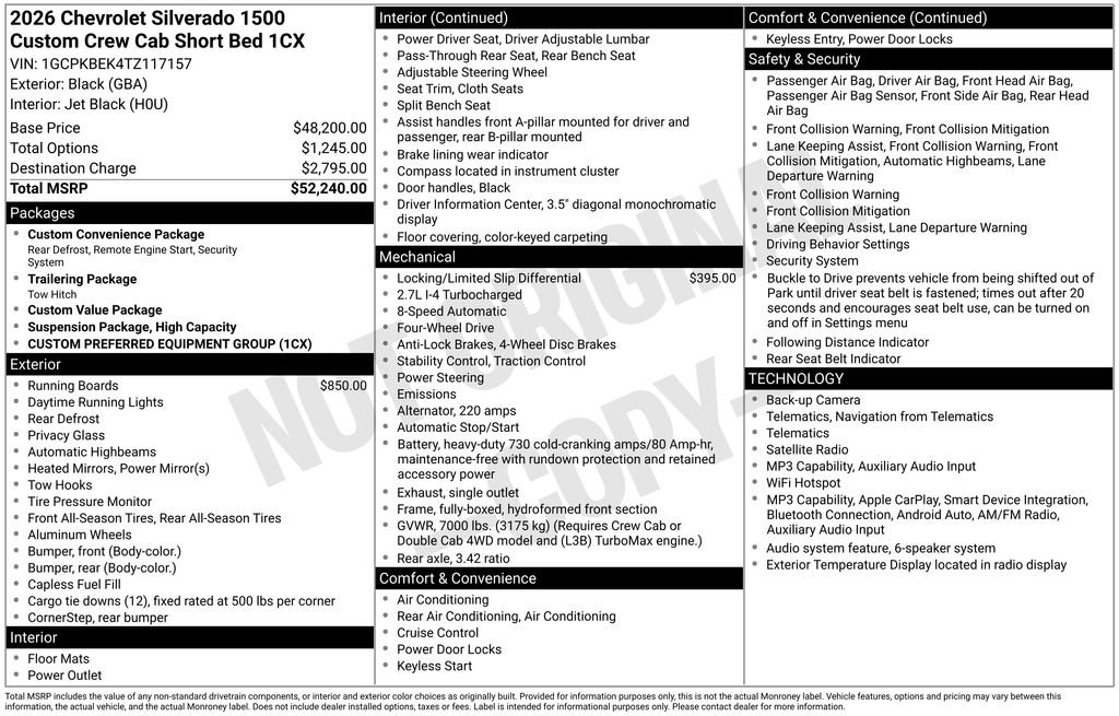 Used 2026 Black Chevrolet Custom image 25