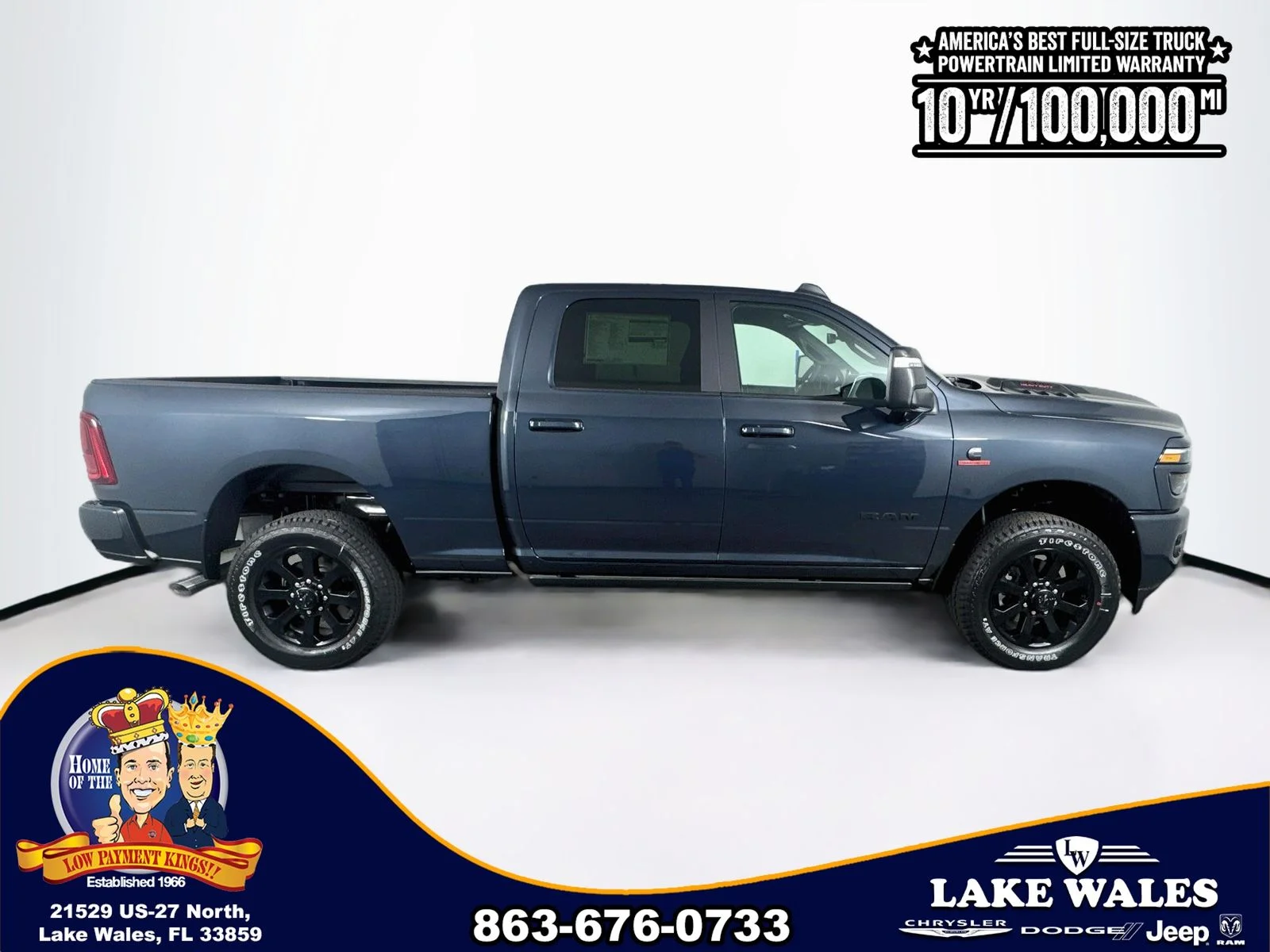 New 2026 Forged Blue Metallic Exterior Paint RAM Laramie image 8