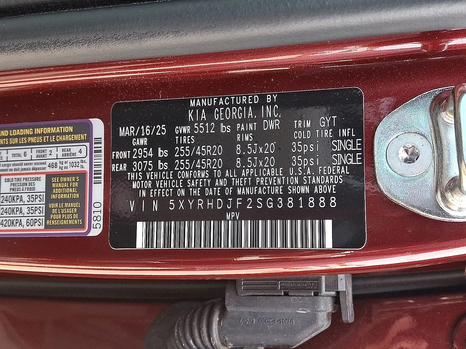 Certified Used 2025 Red Kia EX image 28