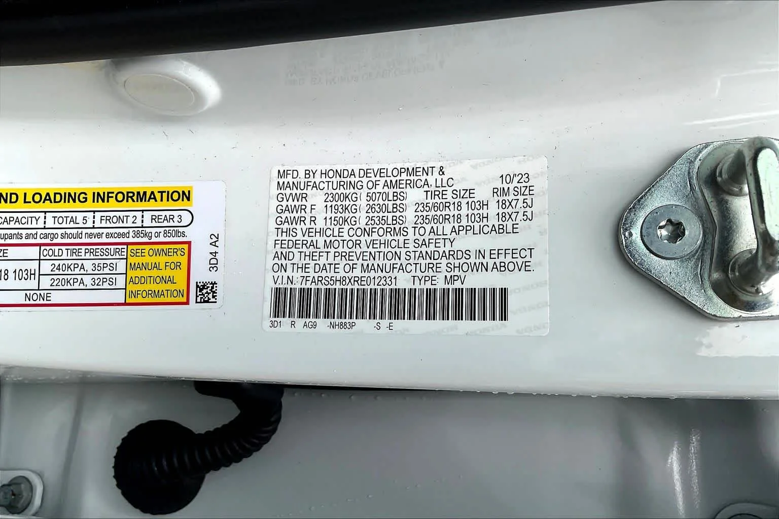Certified Used 2024 Platinum White Pearl Honda Sport-L image 35