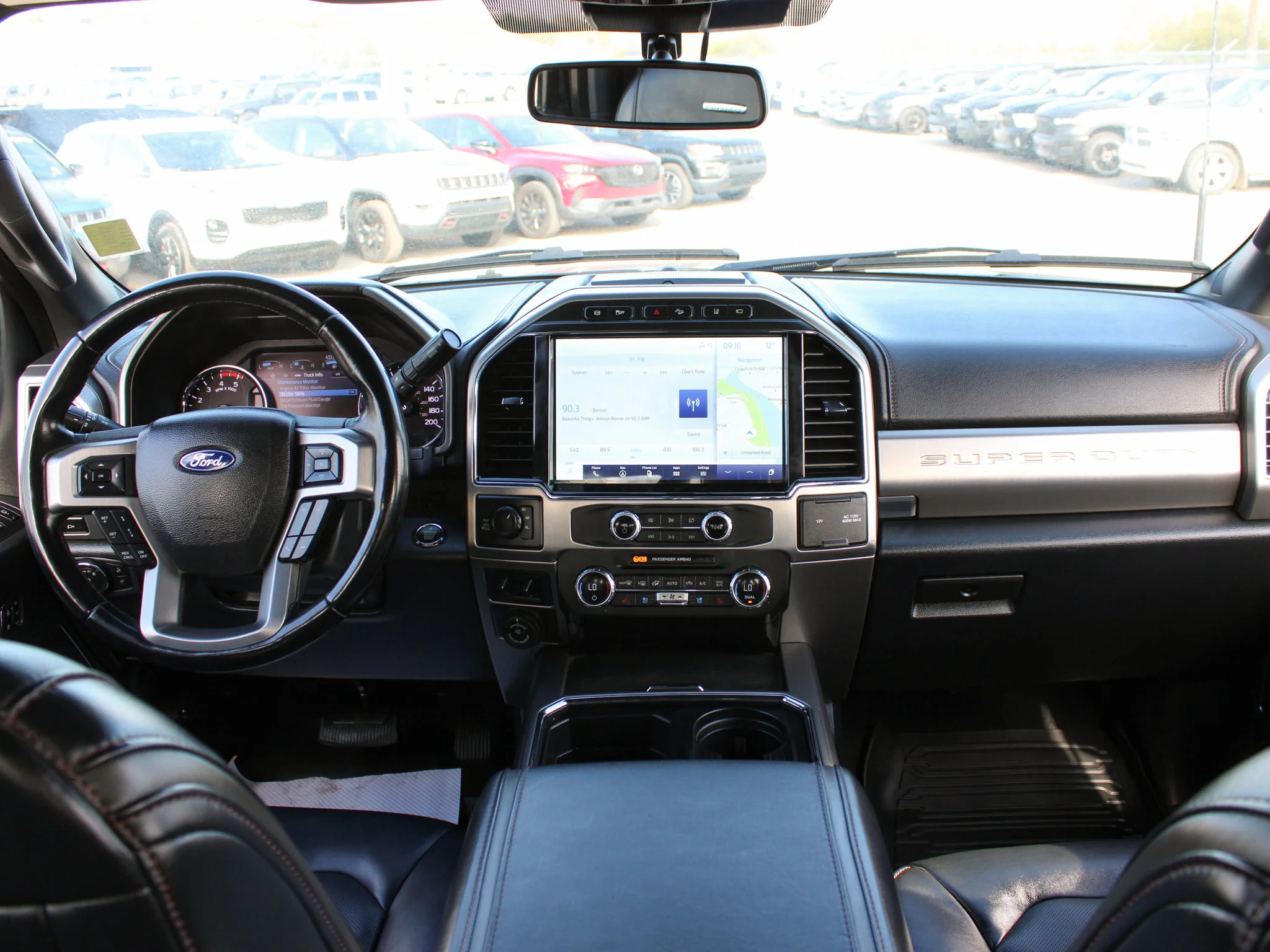 Used 2022 Black Ford Platinum * No Accidents | 3M PPF | Apple CarPlay | Diesel | Massage Seats | Tonneau Cover | B&O image 4
