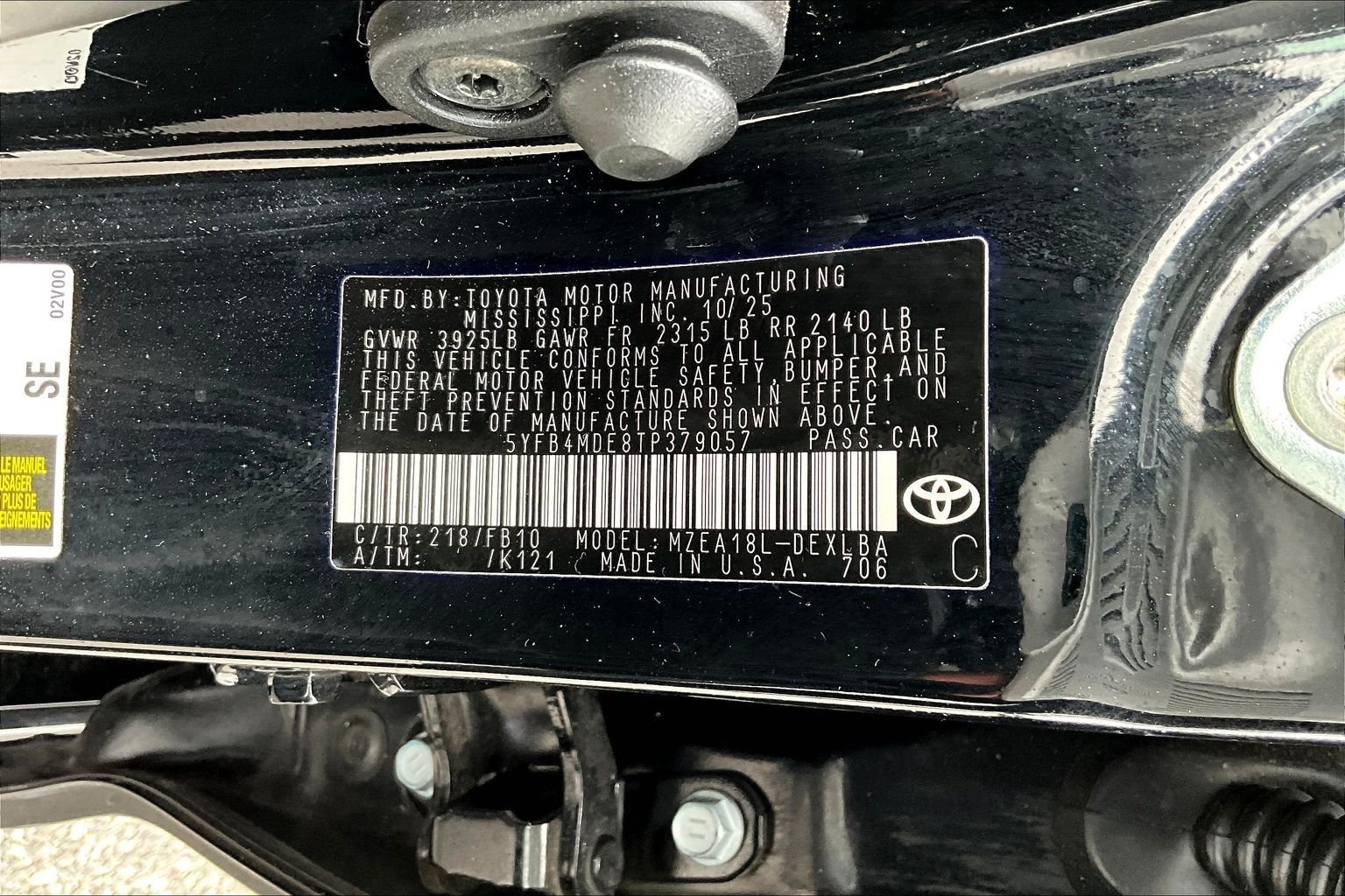 Used 2026 Black Toyota LE image 19