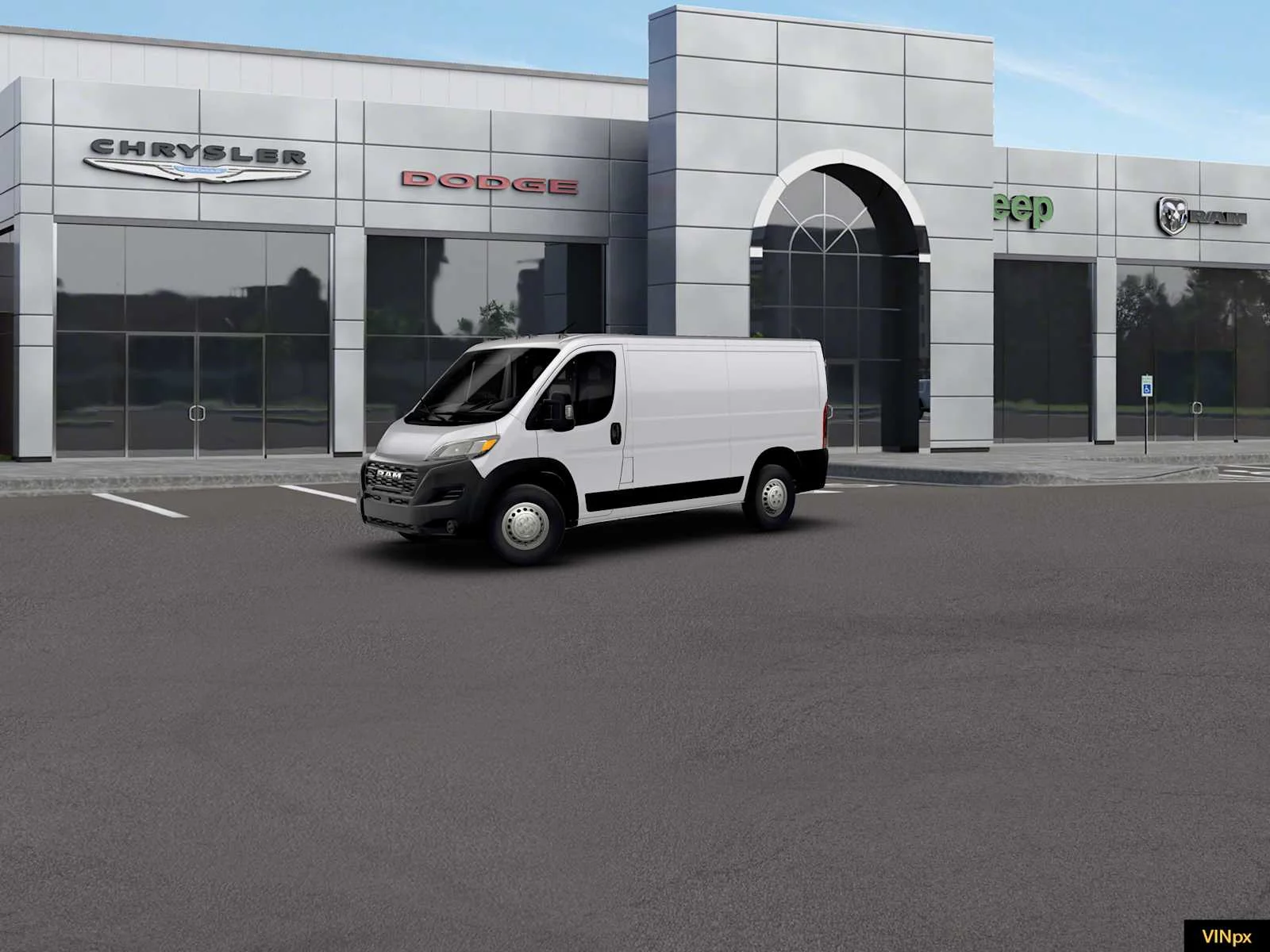 New 2026 Bright White Clear-Coat Exterior Paint RAM Tradesman image 2