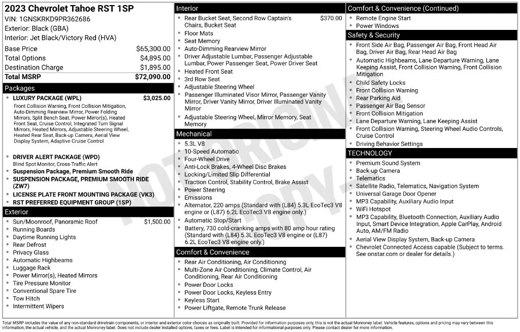 Used 2023 Black Chevrolet RST image 5