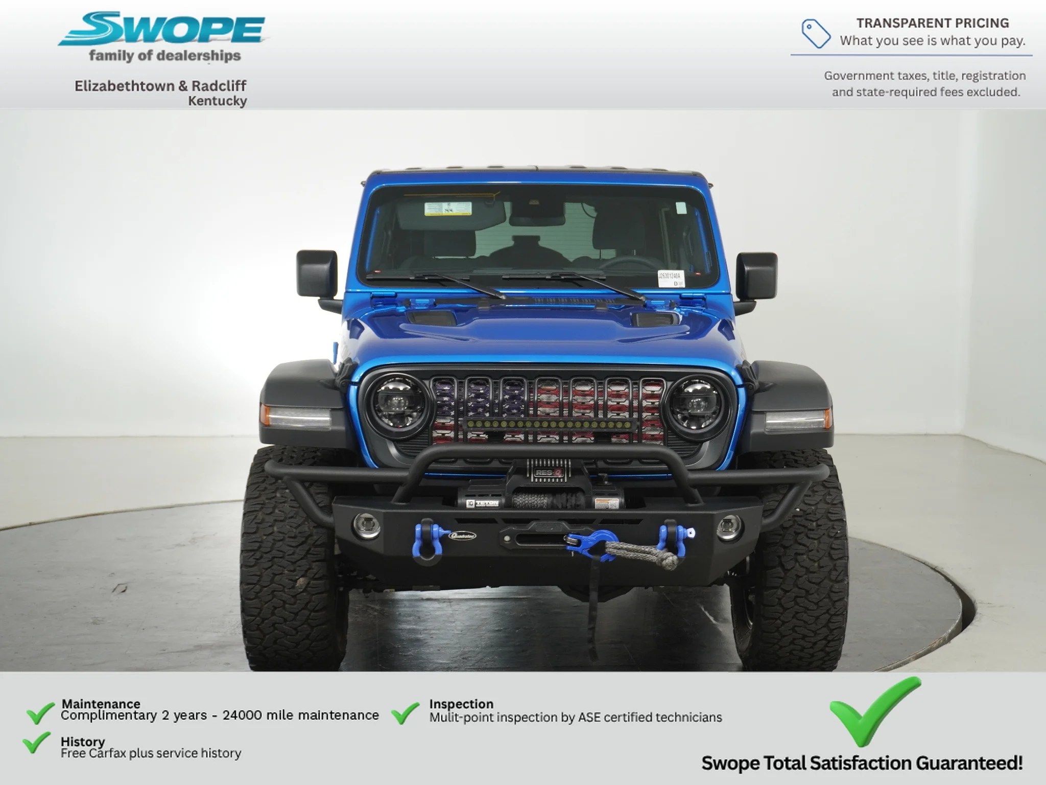 Certified Used 2024 Hydro Blue Pearlcoat Jeep Rubicon image 8