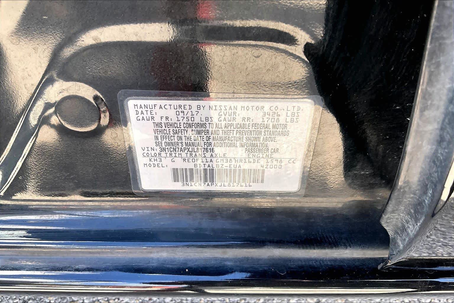 Used 2018 Super Black Nissan SV image 33