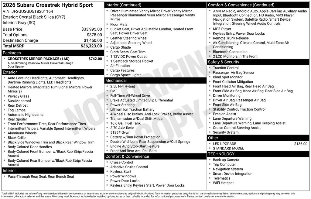 2026 Subaru Crosstrek Sport - Photo 39