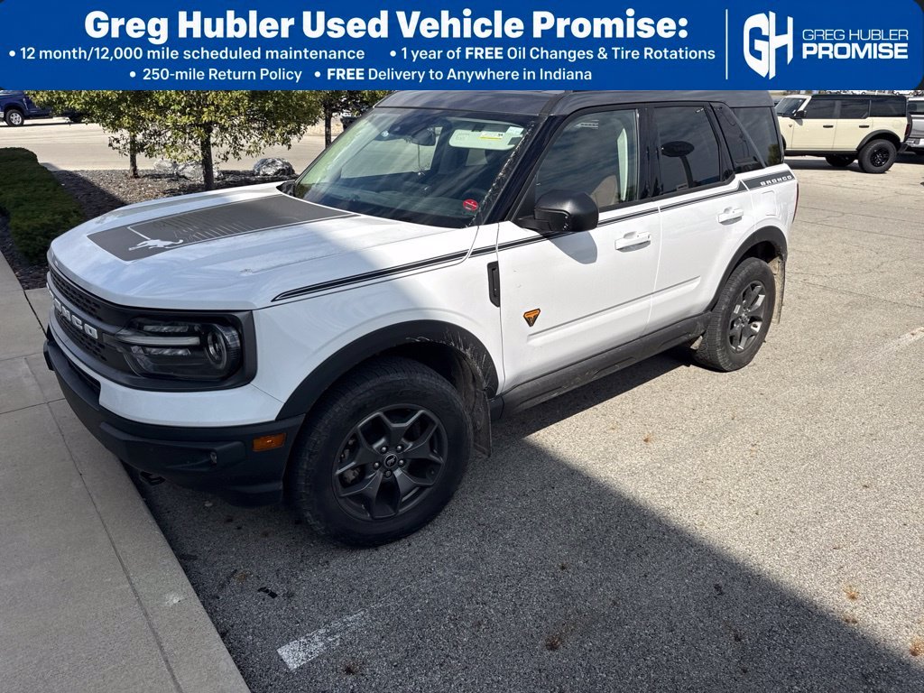 Used 2023 White Ford Badlands image 1
