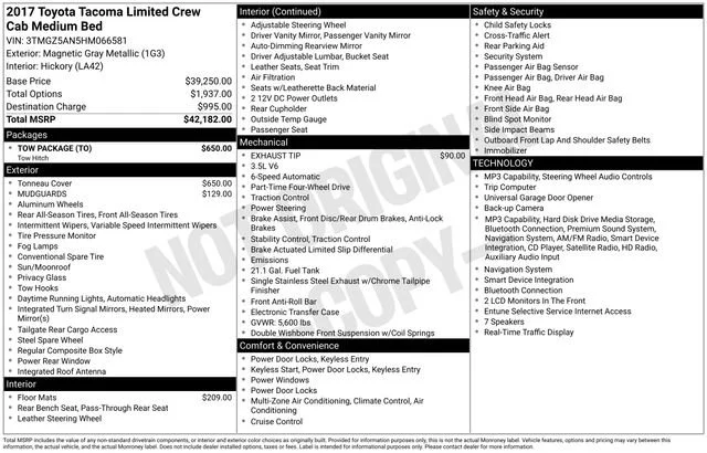 Used 2017 Magnetic Gray Metallic Toyota Limited image 31