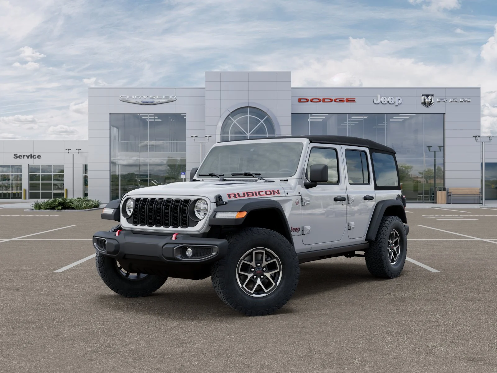 New 2025 Bright White Clear-Coat Exterior Paint Jeep Rubicon image 28