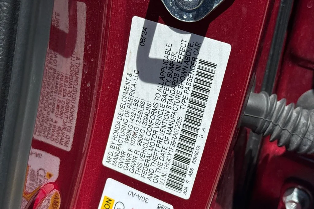 Used 2024 Radiant Red Metallic Honda EX image 34
