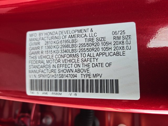 Used 2025 Radiant Red Metallic II Honda Sport image 26