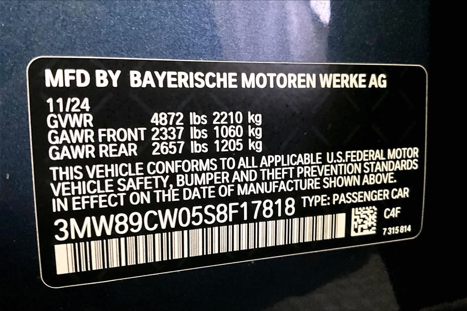 Certified Used 2025 Arctic Race Blue metallic BMW 330i xDrive image 33