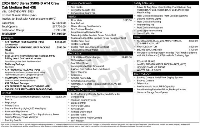 Used 2024 Summit White GMC AT4 image 5