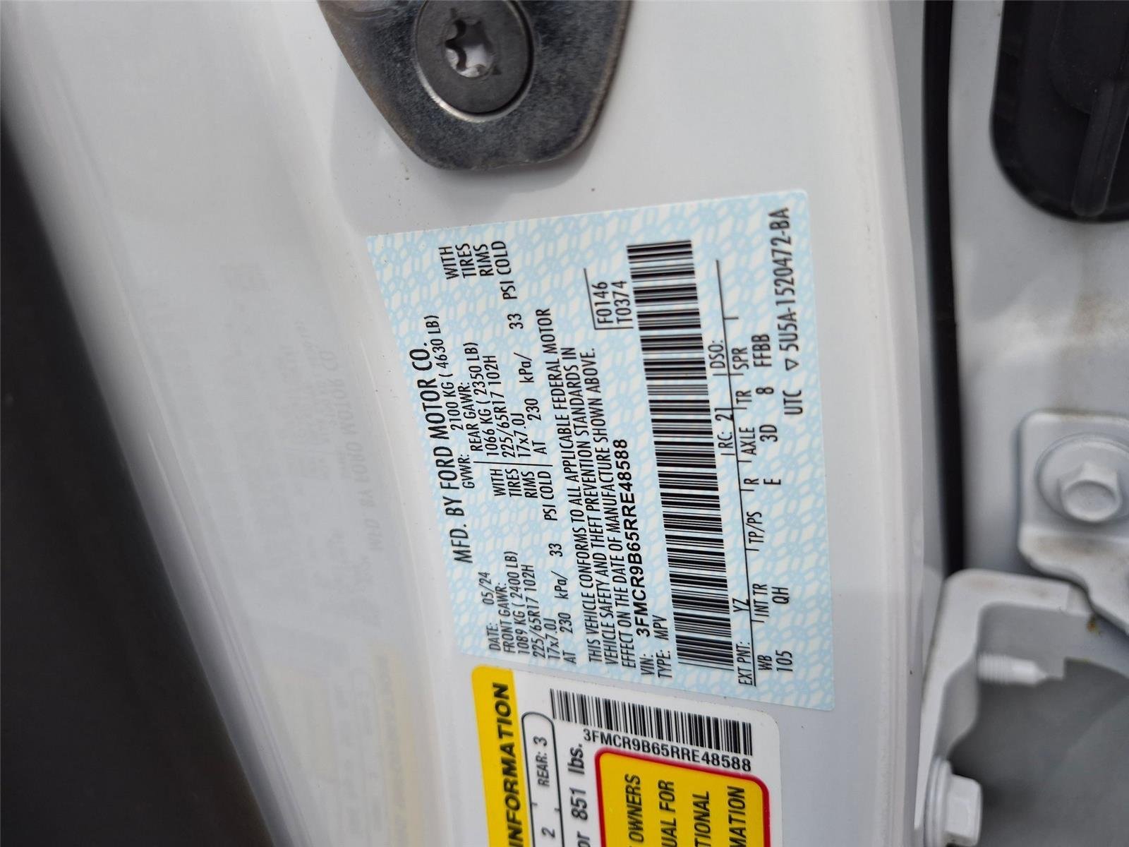 Used 2024 Oxford White Ford Big Bend image 36
