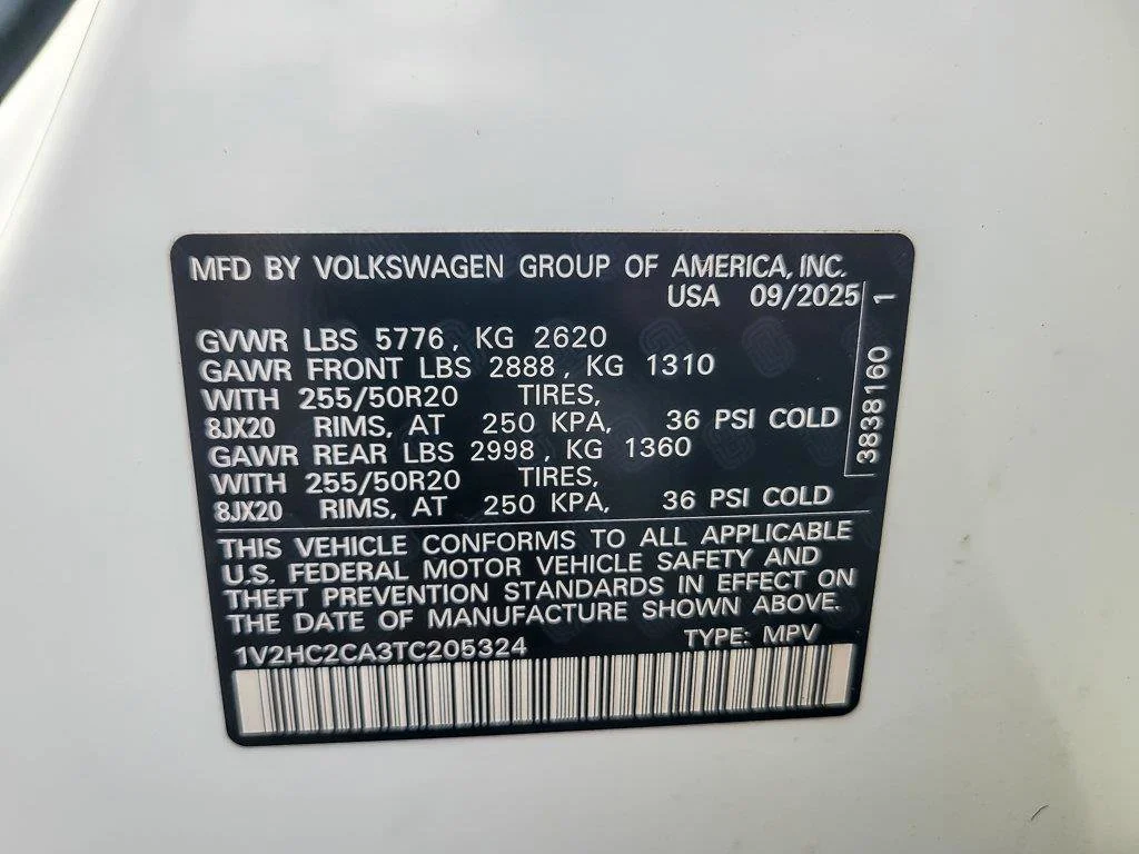 Used 2026 Opal White Pearl Volkswagen 2.0T SE w/Technology image 21