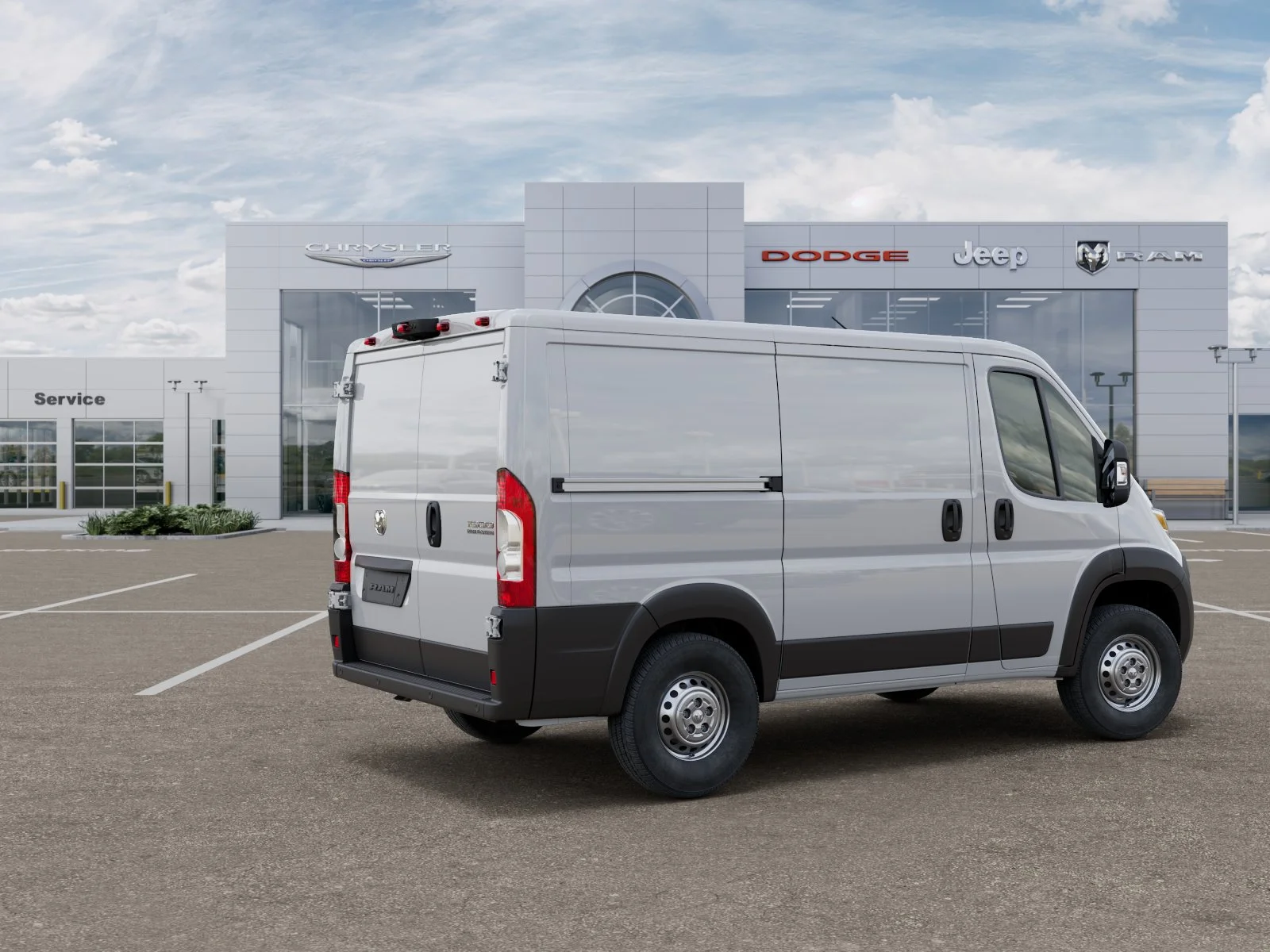 New 2026 Bright White Clear-Coat Exterior Paint RAM Tradesman image 84