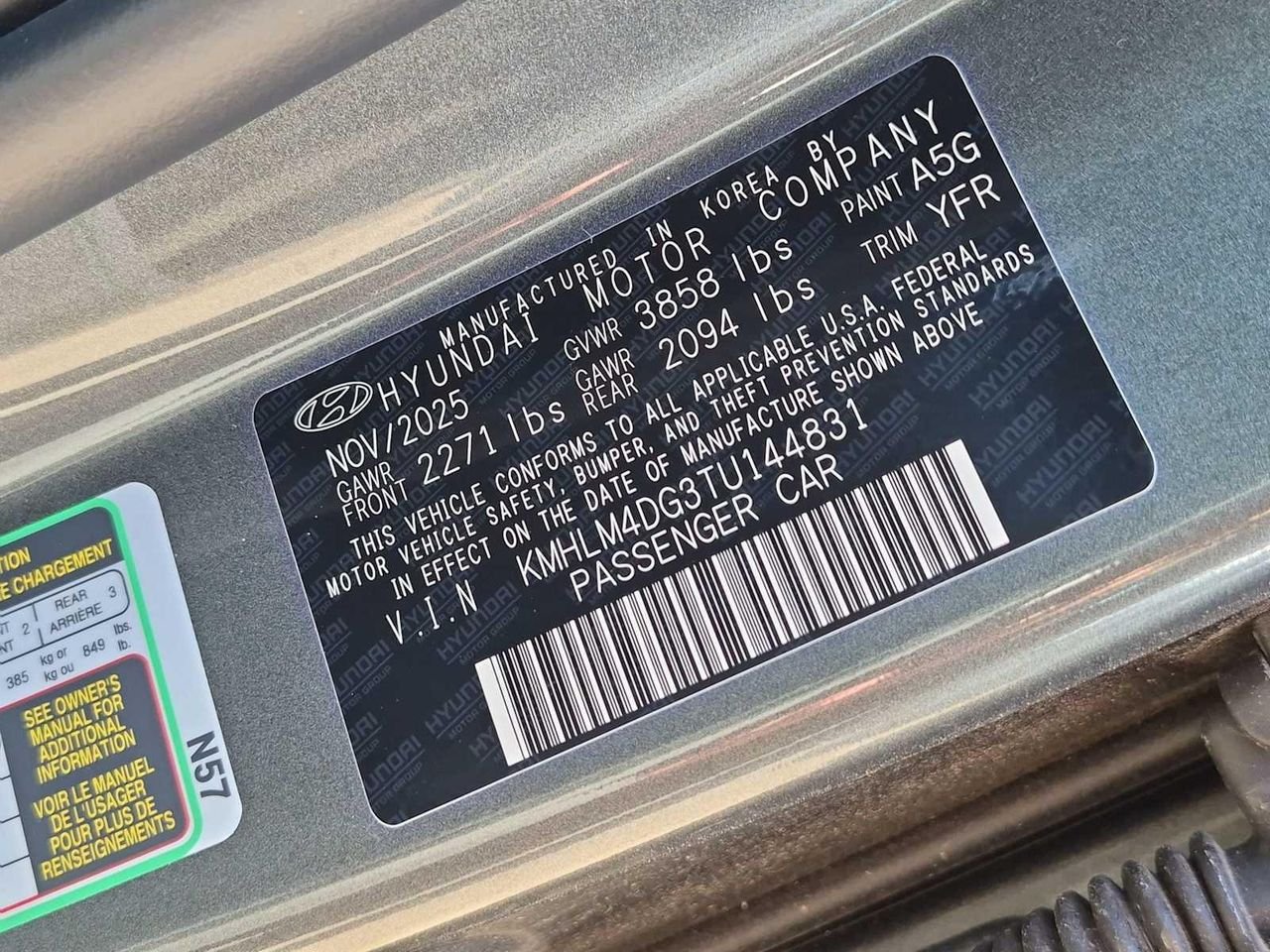 New 2026 Amazon Gray Hyundai SEL Sport image 33