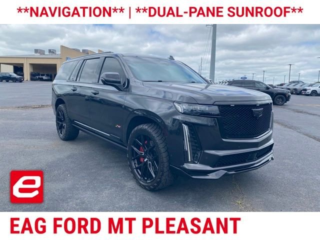 Used 2024 Black Diamond Tri-Coat Cadillac V-Series image 1