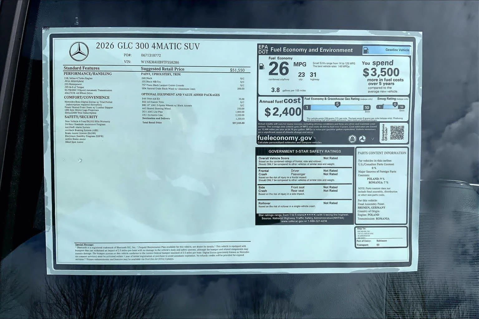 Certified Used 2026 Black Mercedes-Benz GLC 300 image 26