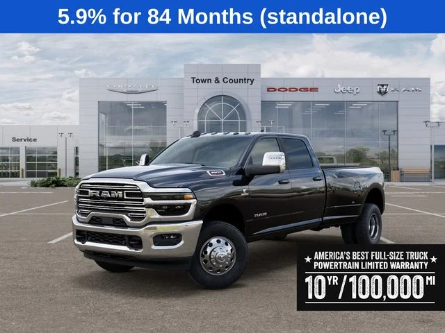 New 2026 Diamond Black Crystal Pearl-Coat Exterior Paint RAM Laramie image 1