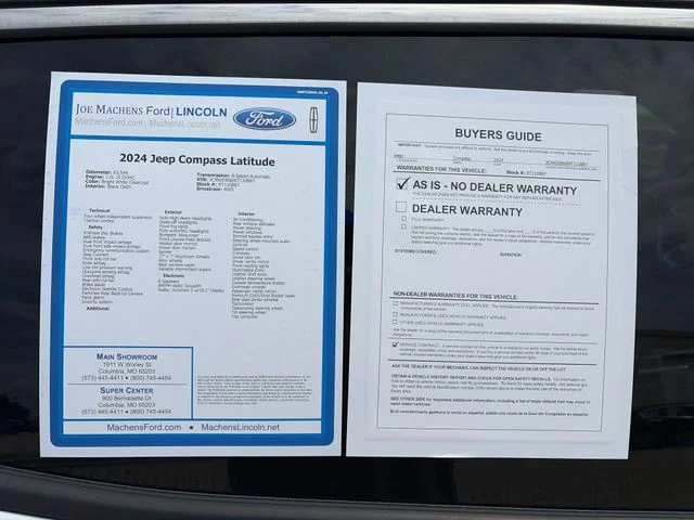 Used 2024 White Jeep Latitude image 47