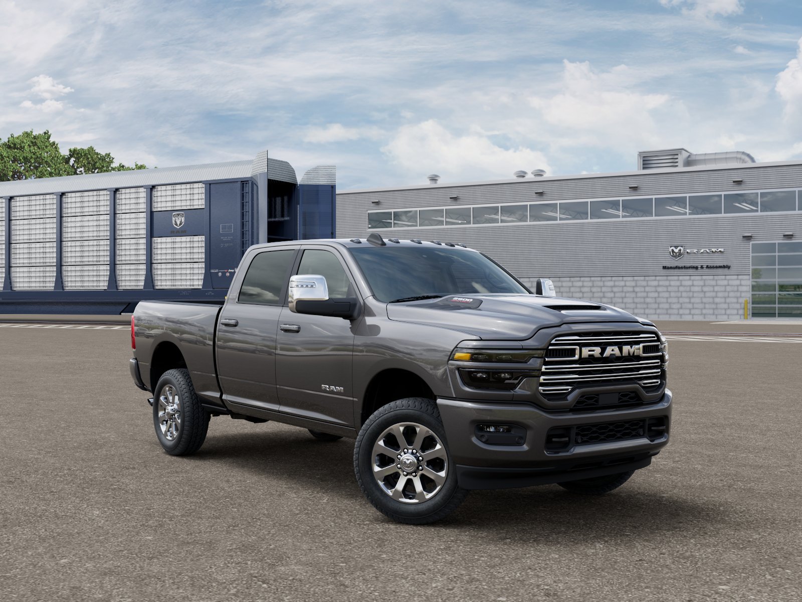 New 2026 Granite Crystal Metallic Clear-Coat Exterior Paint RAM LARAMIE image 3