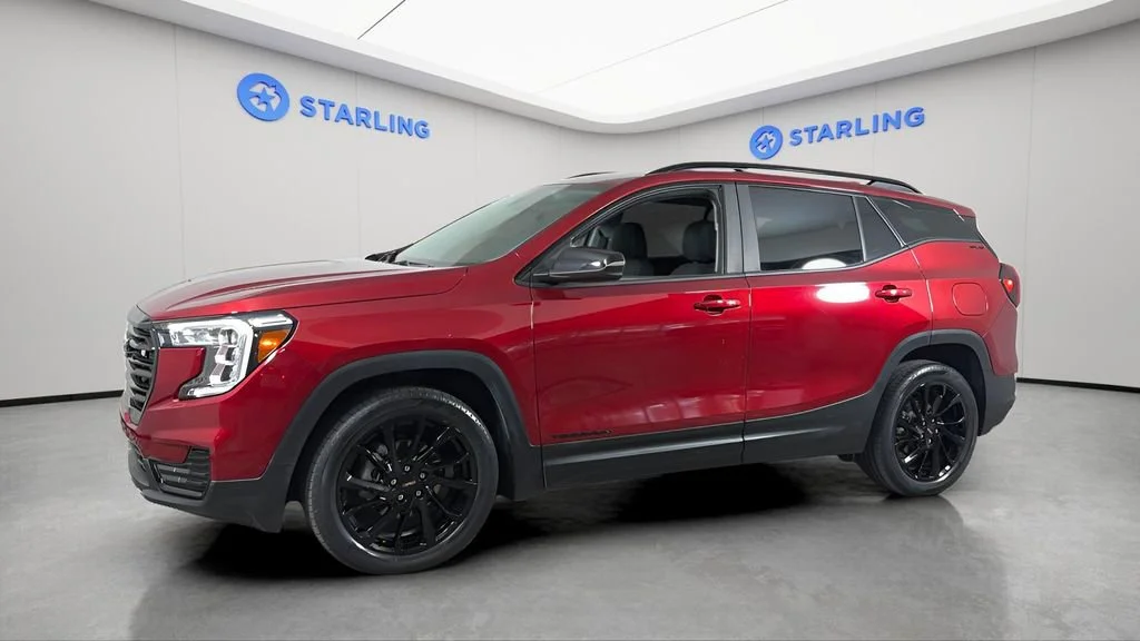Certified Used 2023 Volcanic Red Tintcoat GMC SLE image 2